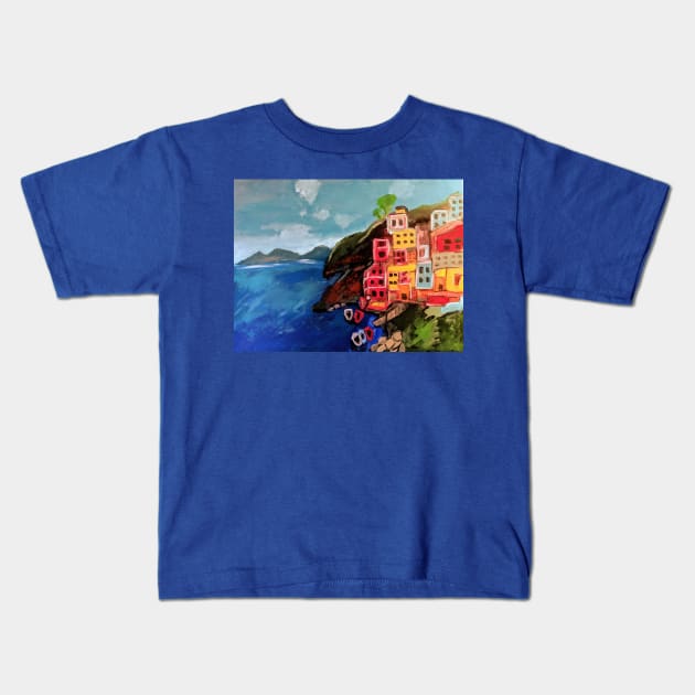 Amalfi, Italy Kids T-Shirt by scoop16